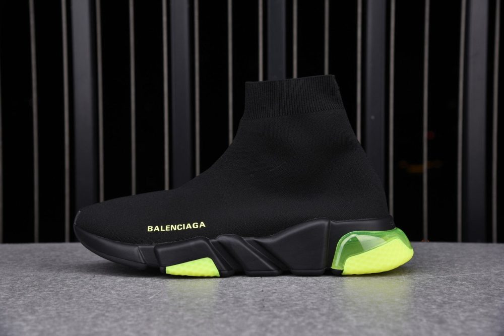Speed Trainers “Black Yellow Fluo Clear Sole”