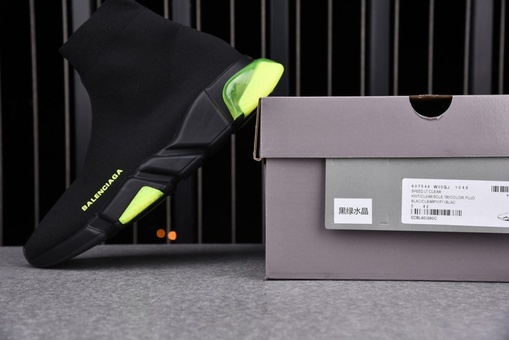Speed Trainers “Black Yellow Fluo Clear Sole” - Image 13