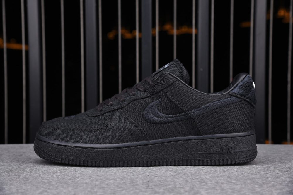 Stussy AF1 Low 'Triple Black'