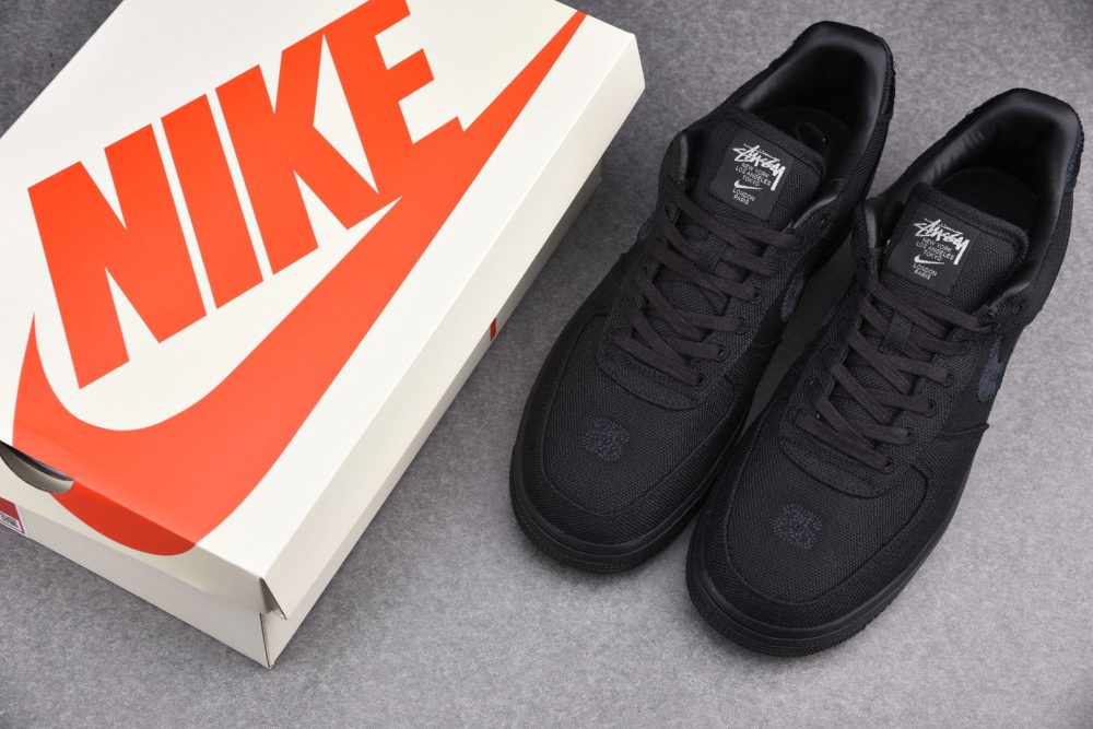 Stussy AF1 Low 'Triple Black' - Image 13