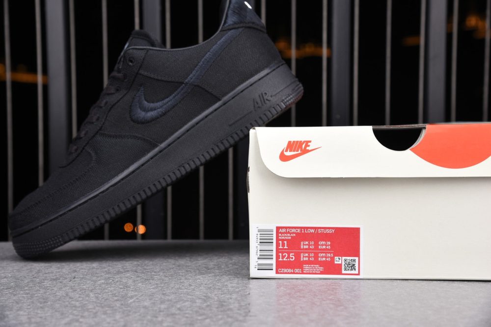 Stussy AF1 Low 'Triple Black' - Image 14