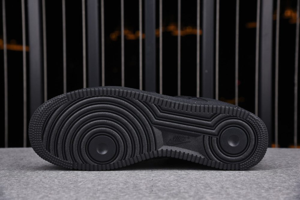 Stussy AF1 Low 'Triple Black' - Image 4