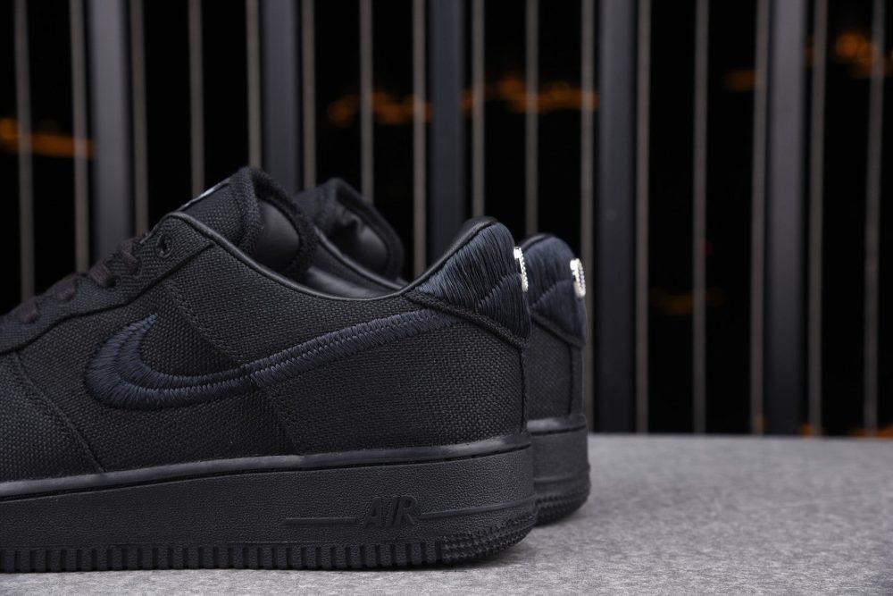 Stussy AF1 Low 'Triple Black' - Image 5